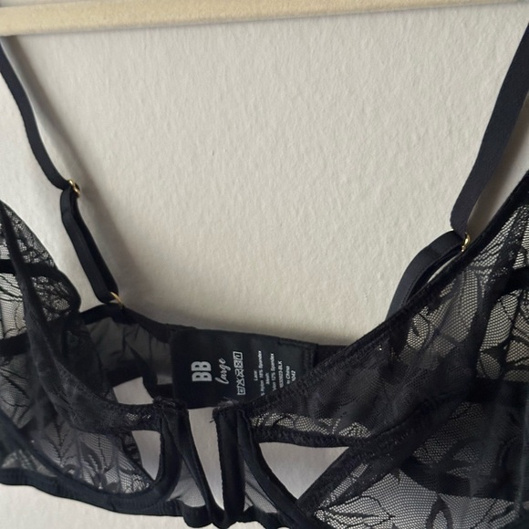 Bootaybag Lace Cutout Bralette - Black Size Large NWT - Picture 6 of 9